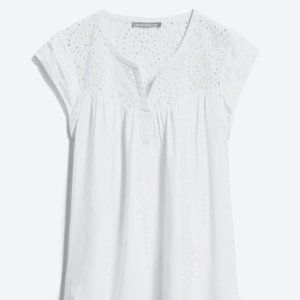 PALE SKY Kiara Eyelet Detail Top